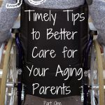 As your parents begin to grow older, how can you take care of them? Here is an article filled with inspirational support, tips, and suggestions for how to be a better caregiver to your aging parents and aging in-laws.