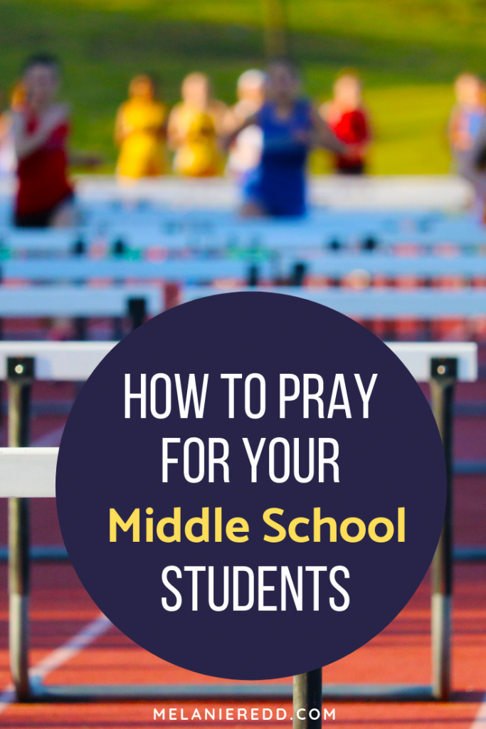 Middle school is not an easy time for boys and girls. Lots of stress, changes, crushes, challenges. For parents, you need support. One of the best ways to encourage your kids it to pray for them. Here are some tips, advice, and ideas for how to do that. #middleschool #middleschoolstudents #parenting #liveinlighbook