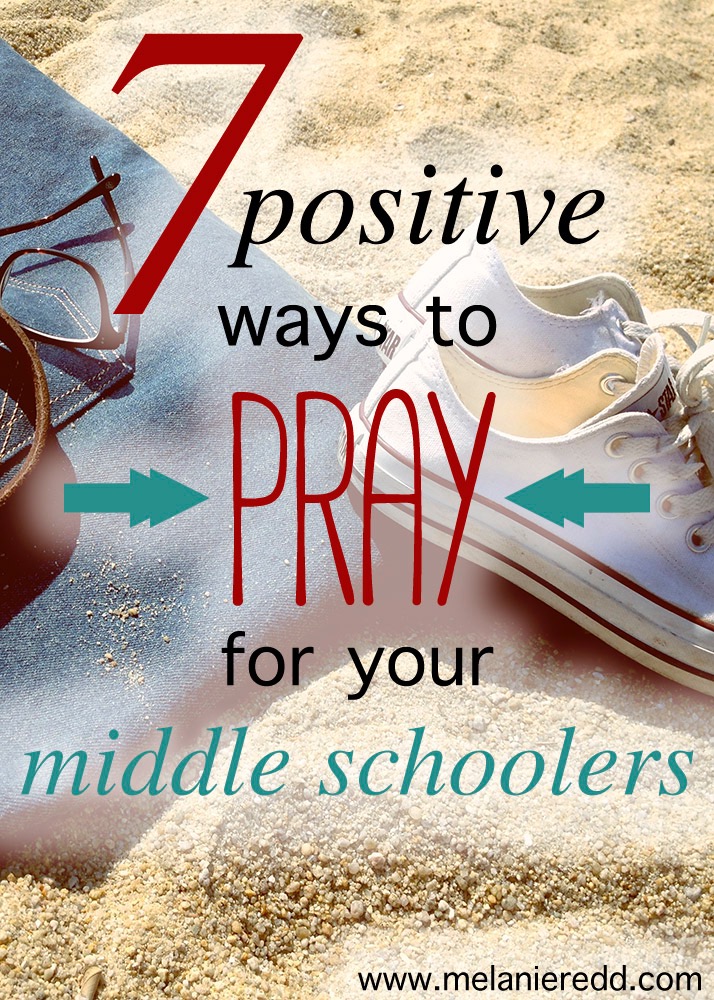 To survive raising middle schoolers, you need a plan. One of the best tips for parenting during the 6th, 7th, and 8th grades is to pray for these children. Here are 7 great ways to lift them up in prayer.