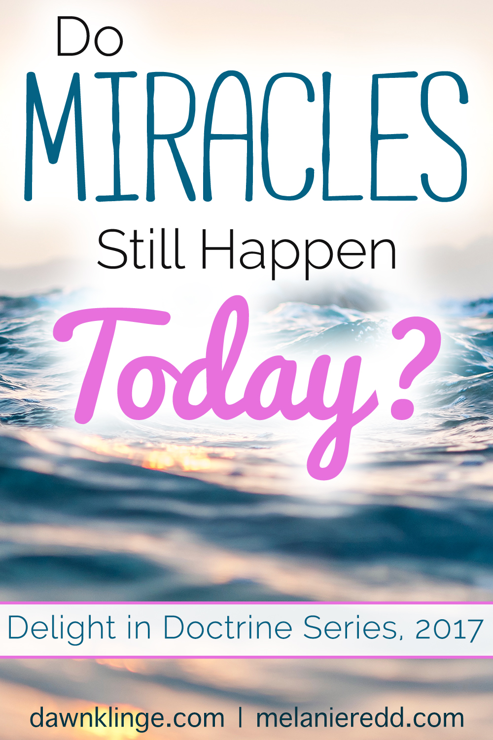 What are miracles? Do they still happen today? Should we expect to see and experience miracles like the people did in Bible days? That's what we are talking about on the blog today. Why not stop by for scripture, reason, wisdom, and clarity?