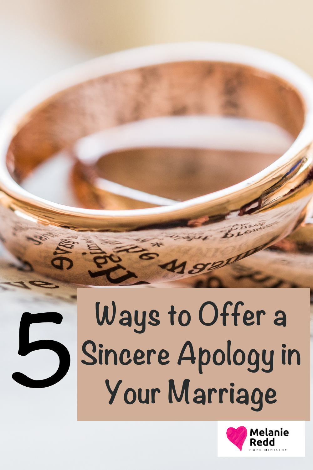 We all blow it at times in our marriages and need to make things right. Here are 5 ways to offer a sincere apology in your marriage.