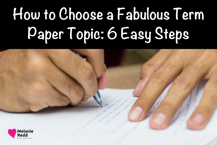 One of the challenging parts of writing an essay or paper is choosing the topic. Learn how to choose a fabulous term paper topic.
