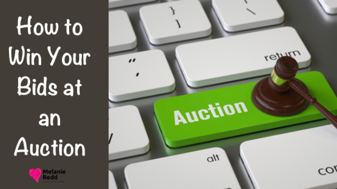 How to Win your Bids at an Auction by Melanie Redd | Crossmap Blogs