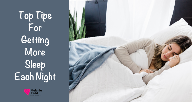 Are you getting enough sleep at night? At least 6, 7, 8, or 9 hours? Here are some top tips for getting more sleep each night.