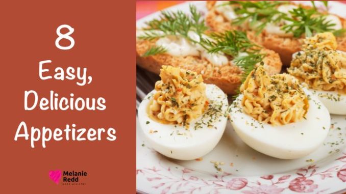 Appetizers are a great way to start a meal and whet your guests' appetites. Here are ideas for 8 easy, delicious appetizers to you to try.